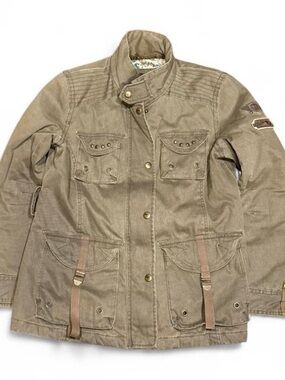 Y2K Buffalo Military Utility Patched Lace Jacket
